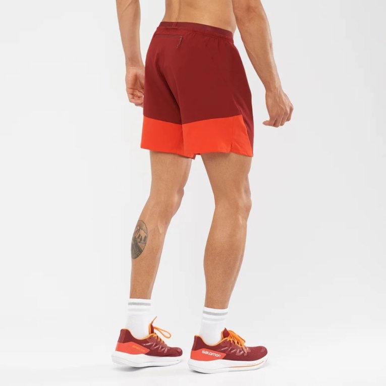 Red Salomon Cross 7'' No Liner Men's Shorts | PH 09273F